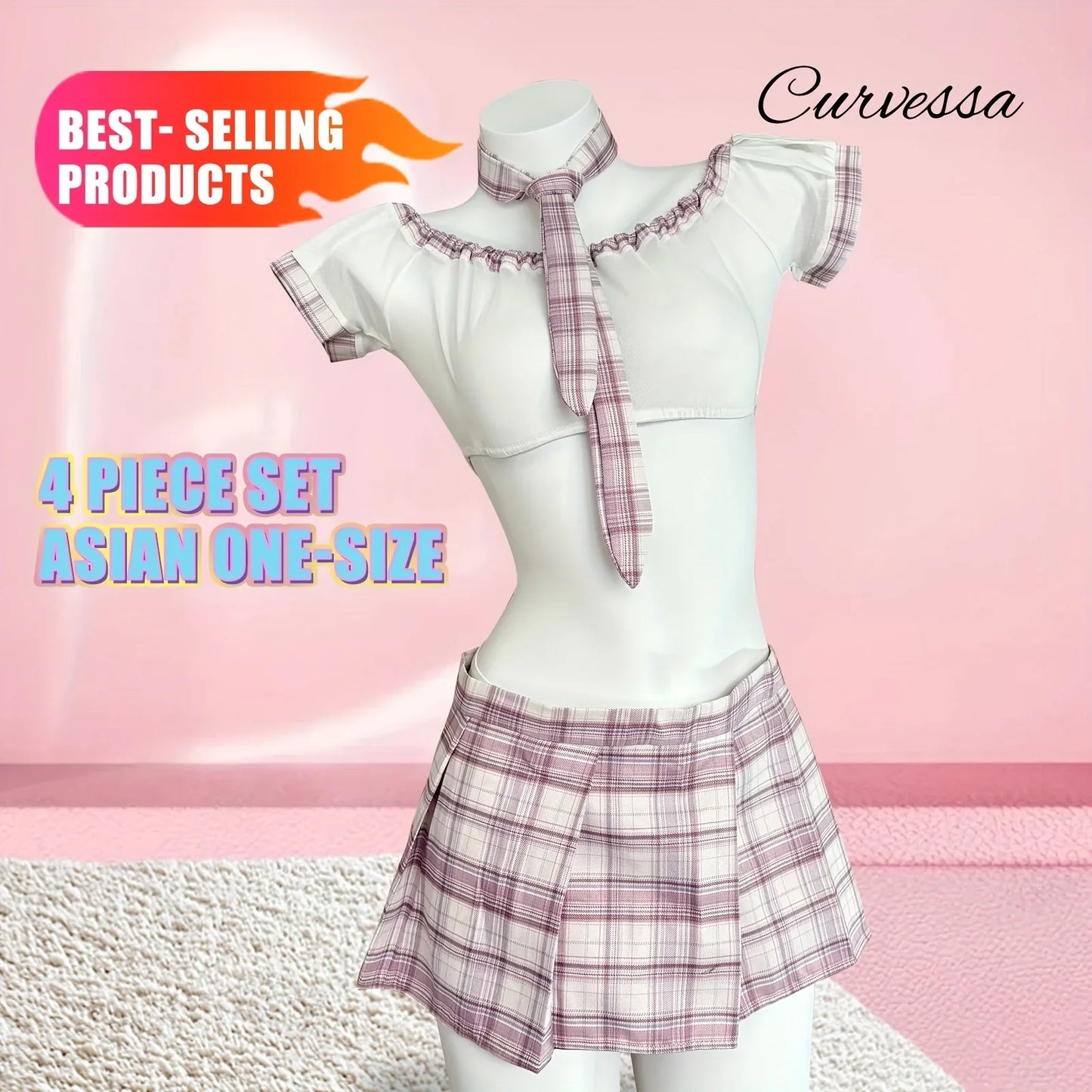 Sexy Lace Mesh Jumpsuit Nightgown Lingerie Sets - Empire P.E