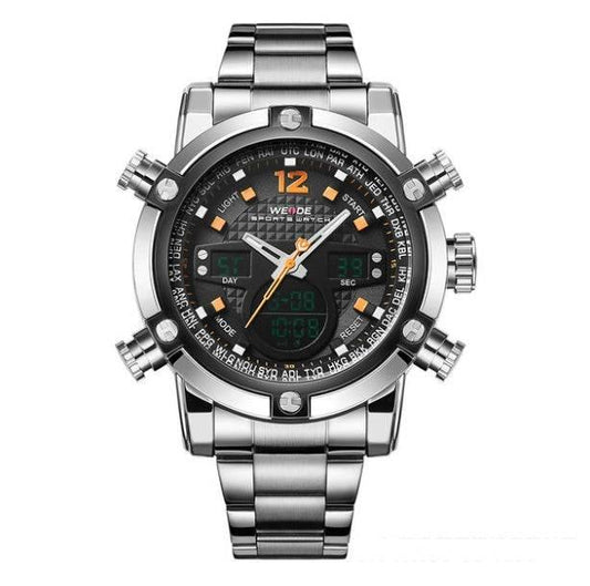 Display sports waterproof steel band watch - Empire P.E