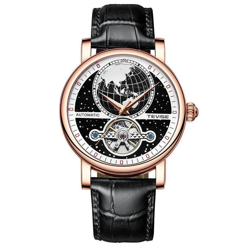 Men's Luminous Leather Casual Waterproof Automatic Mechanical Watch - Empire P.E