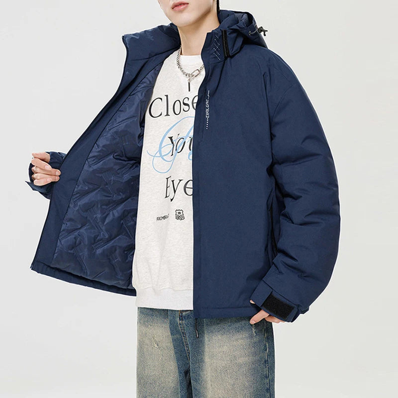 Winter Jacket Men Hooded Waterproof Cotton Padded Jacket - Empire P.E