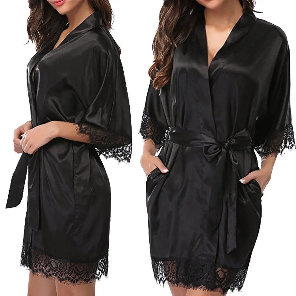 Women Ice Silk Robes - Empire P.E