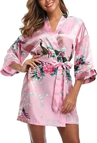 Satin Silk Bridesmaid Robe - Empire P.E