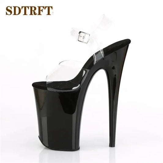 Ankle Strap 9 Inch 23cm Thin High Heels Pumps 13cm Platform - Empire P.E