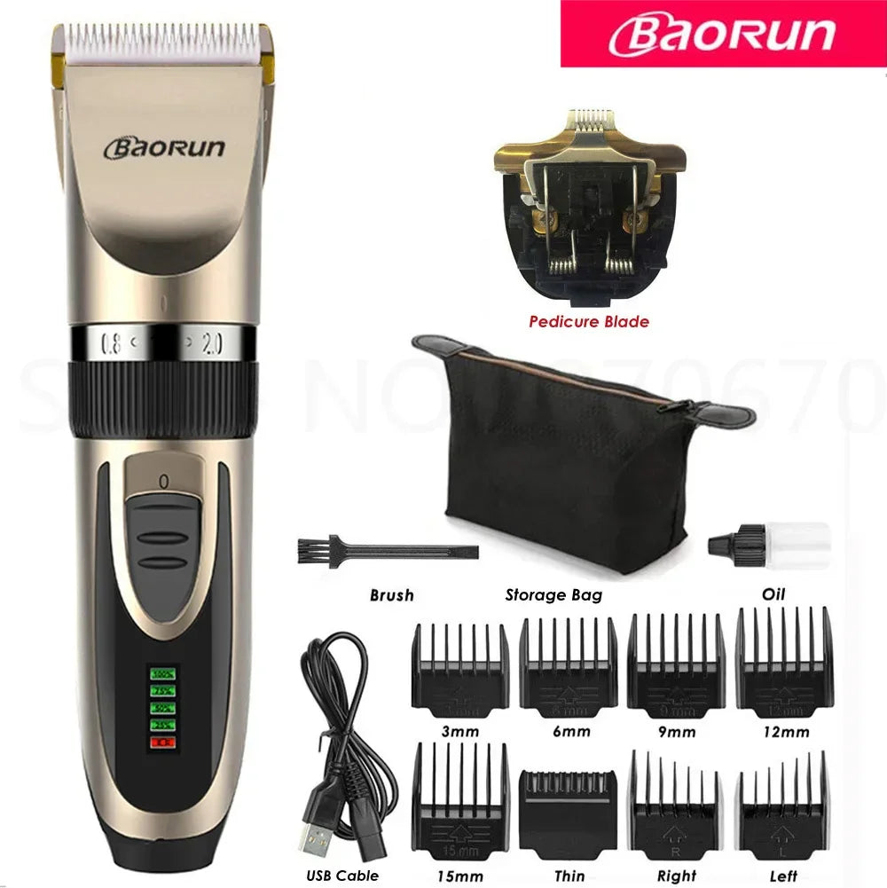 BaoRun Dog Clippers Dogs Grooming Clipper Shaver USB Rechargeable Professional - Empire P.E