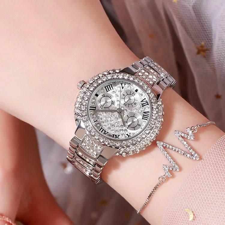 Luxury watch women ladies Stainless Steel bracelet watch diamond Fashion waterproof quartz watch relogio feminino Wristwatches - Empire P.E