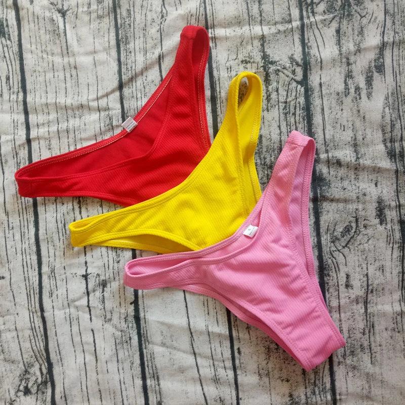 Solid Bikini Brazilian Swimsuit Bikini Set - Empire P.E