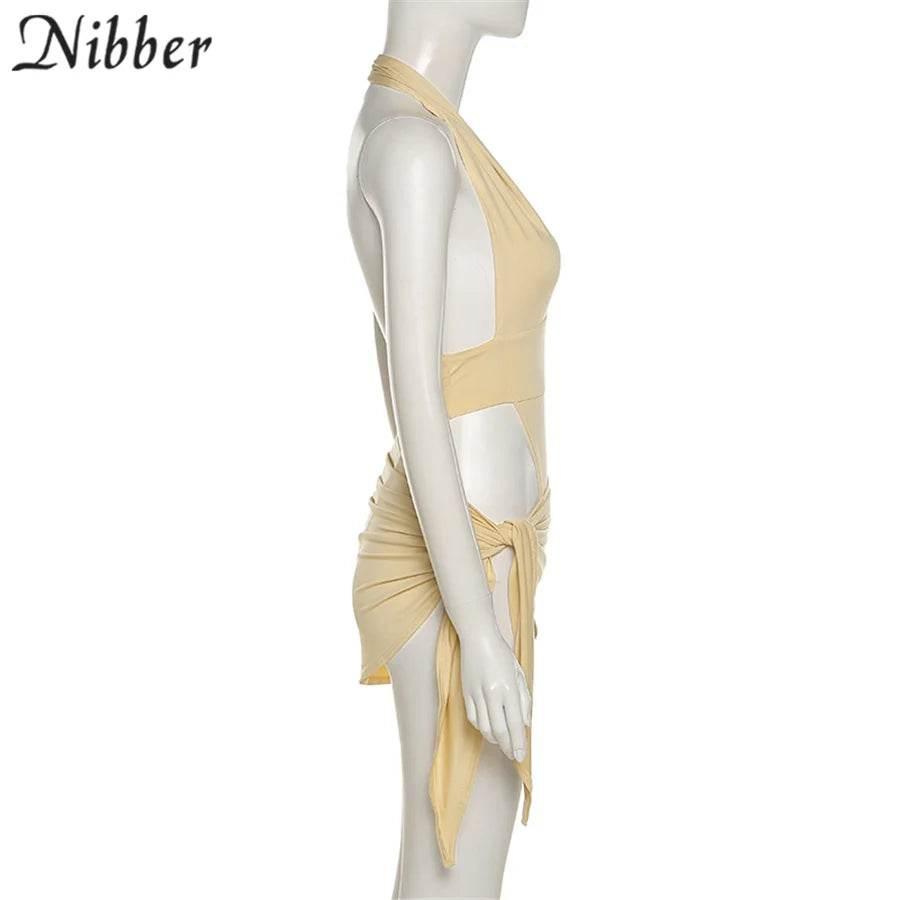 Nibber Sexy Beach Vacation Wear Basic Bikini Bodysuit Skirts 2 Two Piece Sets For Women's Clothing Suits Swimsuit Female 2024 - Empire P.E