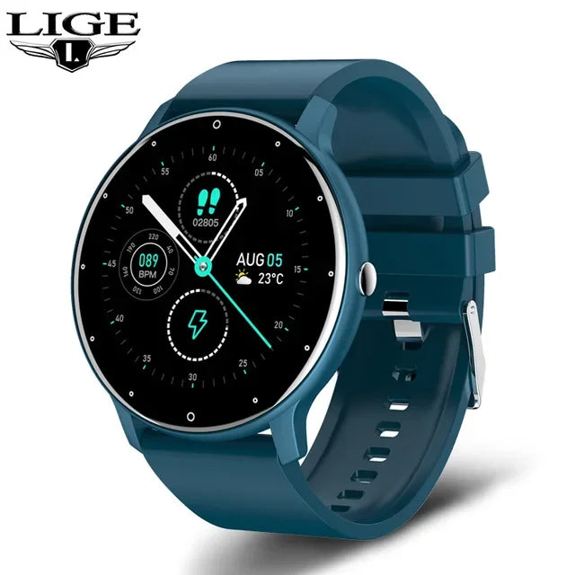 LIGE 2025 New Smart Watch Men Full Touch Screen