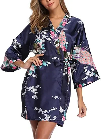 Satin Silk Bridesmaid Robe - Empire P.E