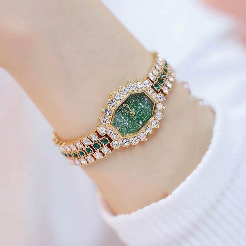 BS Women Watch Famous Luxury Brands Diamond Ladies Wrist Watches Female Small Wristwatch Rose Gold Watch Women Montre Femme 2025 - Empire P.E
