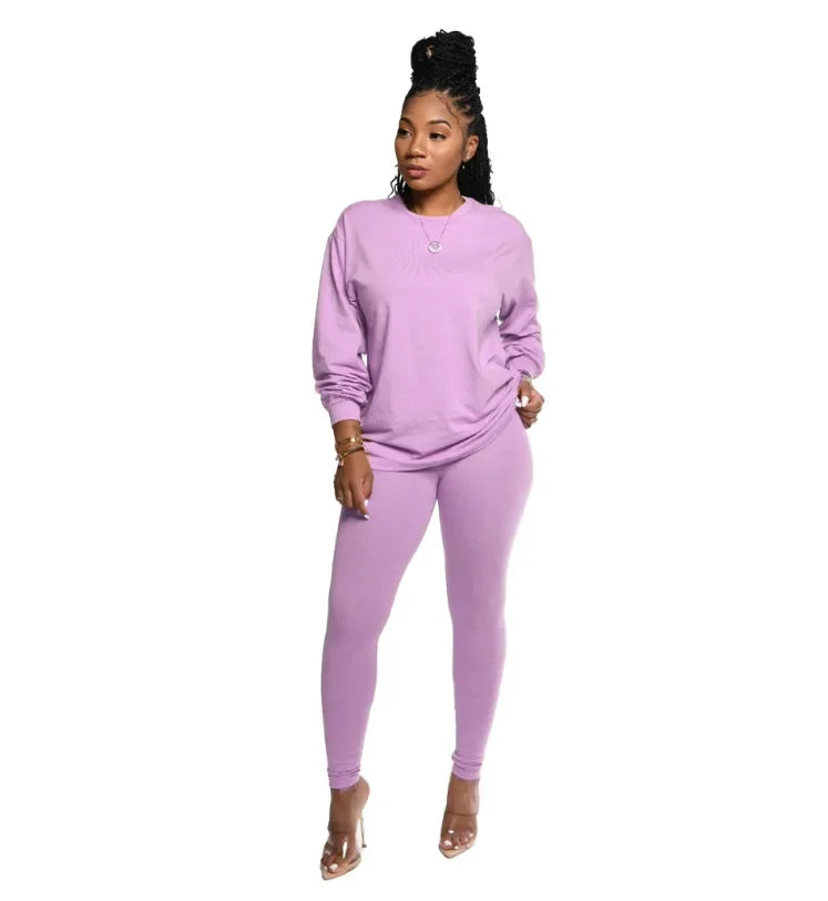 2 piece set stacked leggings clothes - Empire P.E