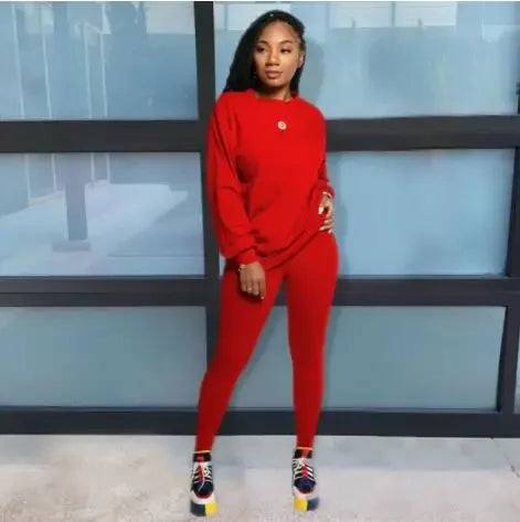 2 piece set stacked leggings clothes - Empire P.E