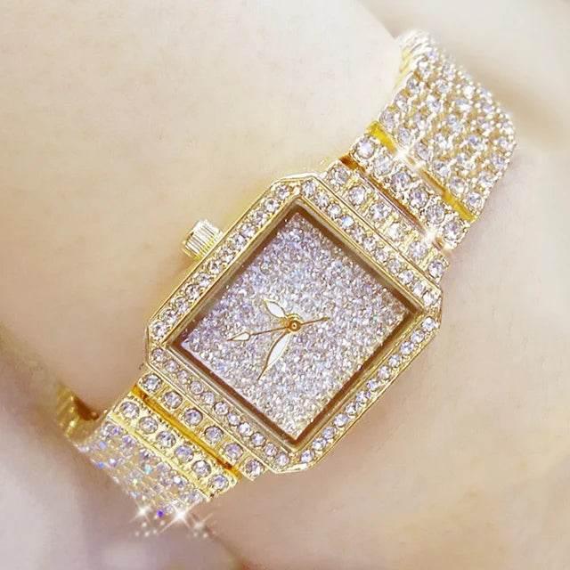 BS Women Watch Famous Luxury Brands Diamond Ladies Wrist Watches Female Small Wristwatch Rose Gold Watch Women Montre Femme 2025 - Empire P.E