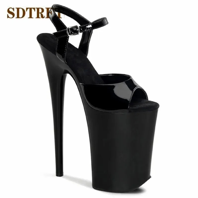 Ankle Strap 9 Inch 23cm Thin High Heels Pumps 13cm Platform - Empire P.E