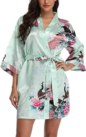 Satin Silk Bridesmaid Robe - Empire P.E