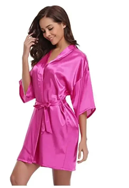 Women Silk Bridesmaid Robes - Empire P.E