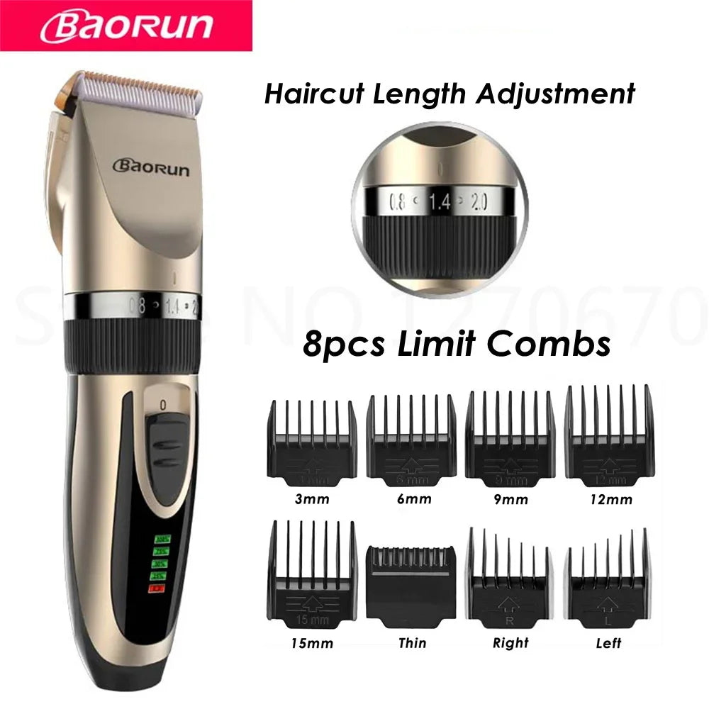 BaoRun Dog Clippers Dogs Grooming Clipper Shaver USB Rechargeable Professional - Empire P.E