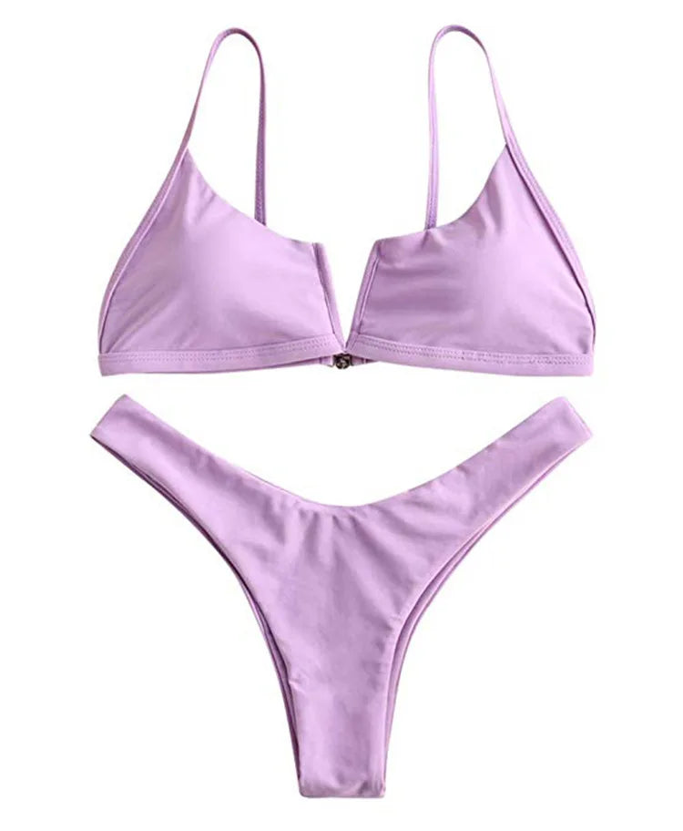 New V Neck Bikini Swimsuits - Empire P.E