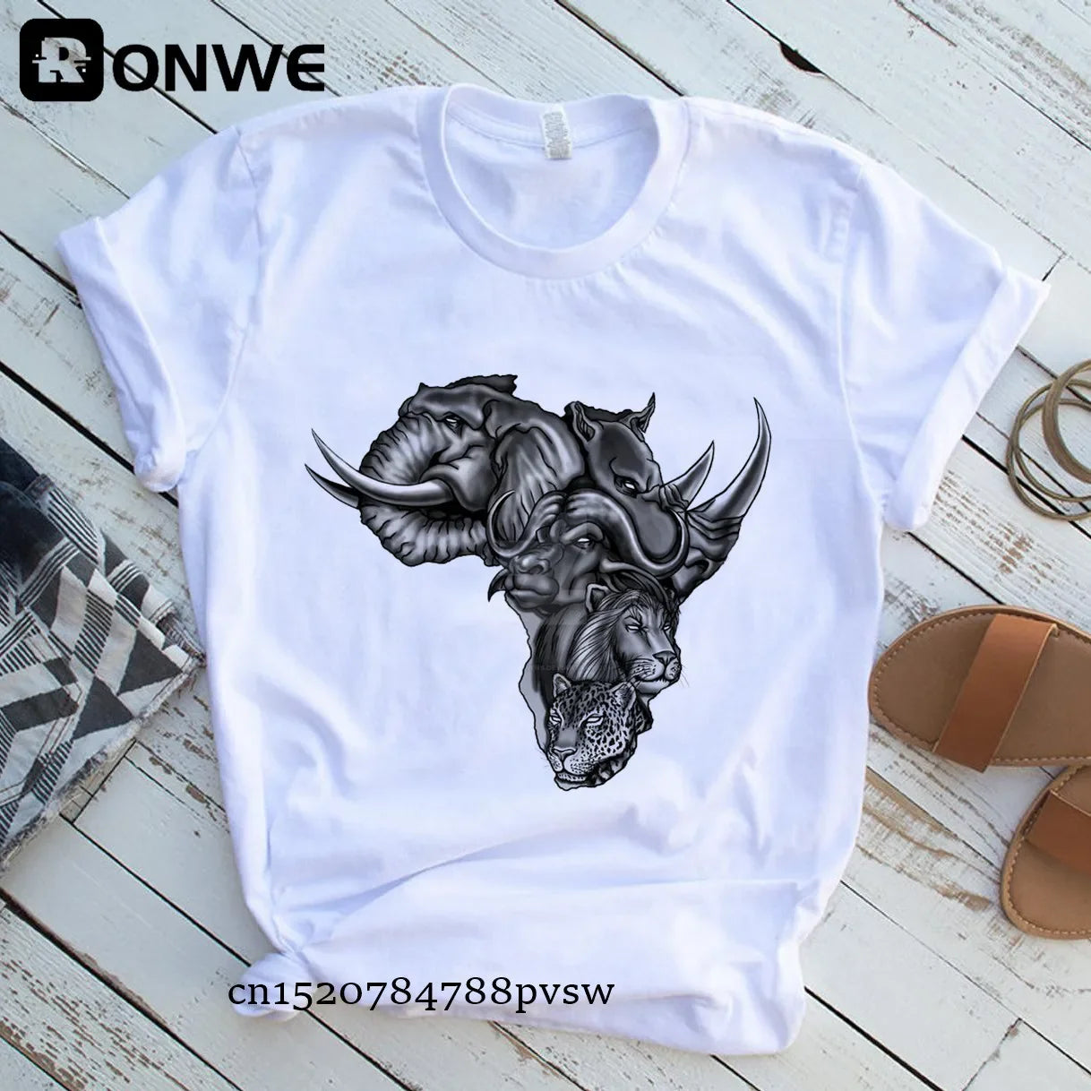 Africa Map Graphic Women T-shirts - Empire P.E