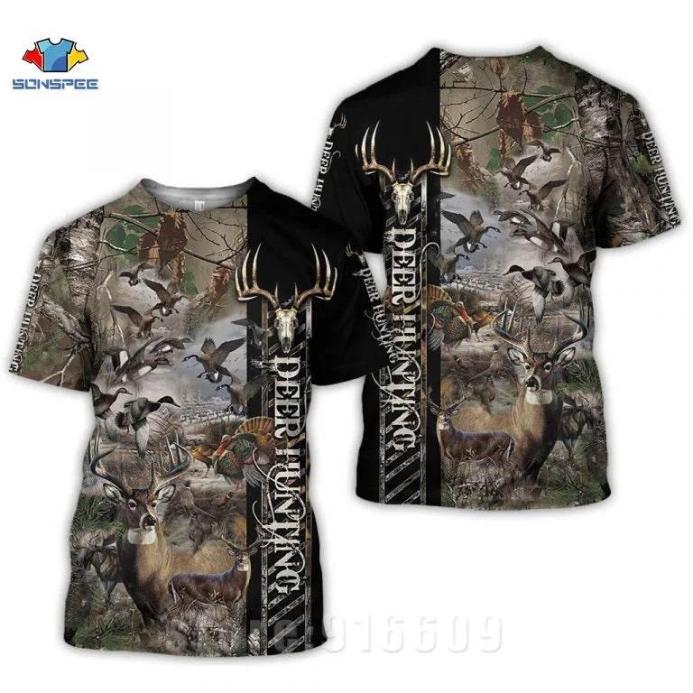 3D Camo Wild Boar Graphic Men's T-Shirt - Empire P.E