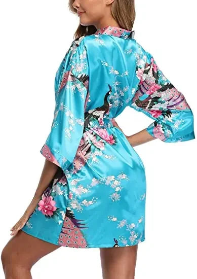 Satin Silk Bridesmaid Robe - Empire P.E