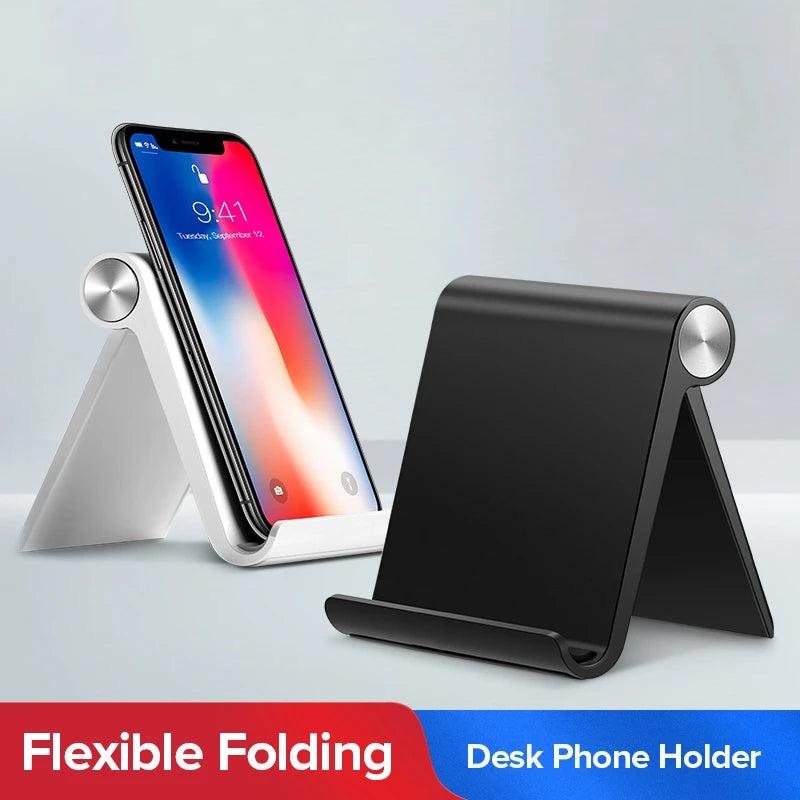 Phone Holder Stand Mobile Smartphone Support Tablet Stand for iPhone 14 13 Desk Cell Phone Holder Stand Portable Mobile Holder - Empire P.E