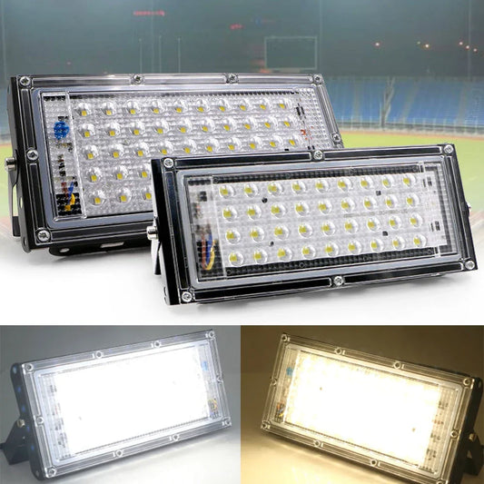 LED Floodlight Bulb 50W AC 110V 220V 230V 240V White Lamp - Empire P.E