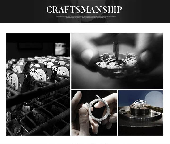 Square Full Diamond Watches For Men - Empire P.E
