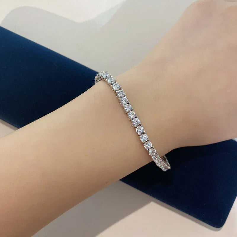 100% 925 Sterling Silver 3mm High Carbon Diamond - Empire P.E