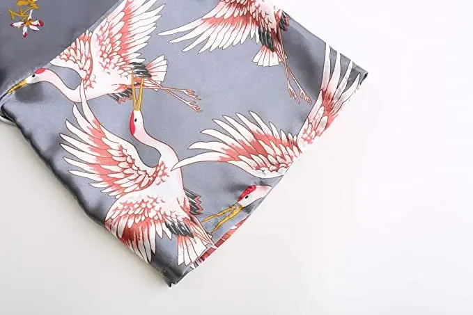 Silk Satin Bathrobe - Empire P.E