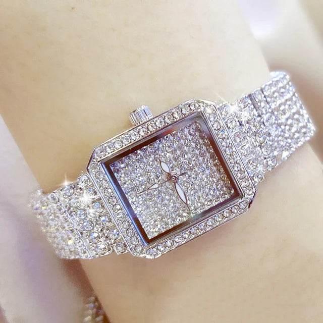 BS Women Watch Famous Luxury Brands Diamond Ladies Wrist Watches Female Small Wristwatch Rose Gold Watch Women Montre Femme 2025 - Empire P.E