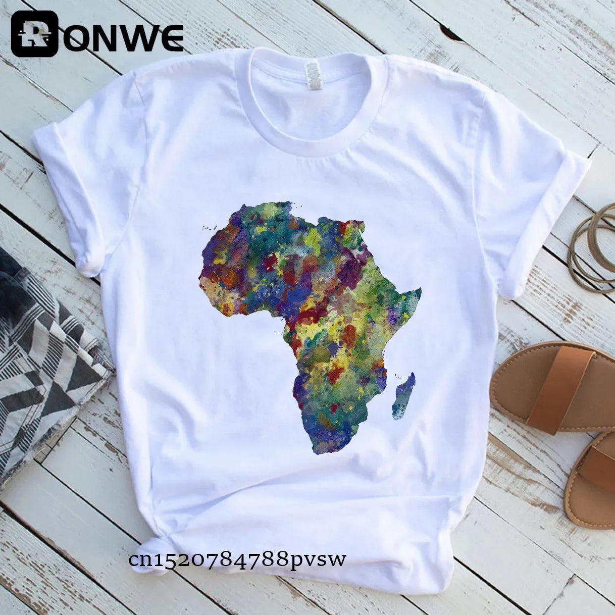 Africa Map Graphic Women T-shirts - Empire P.E