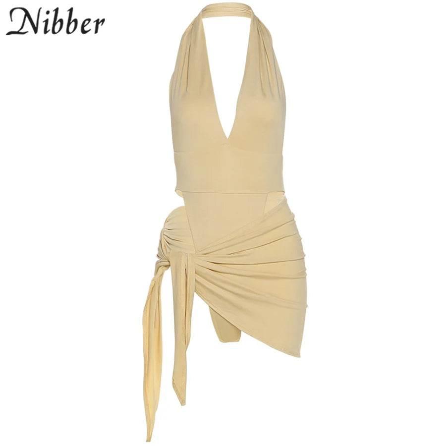 Nibber Sexy Beach Vacation Wear Basic Bikini Bodysuit Skirts 2 Two Piece Sets For Women's Clothing Suits Swimsuit Female 2024 - Empire P.E