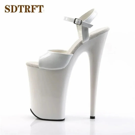 Ankle Strap 9 Inch 23cm Thin High Heels Pumps 13cm Platform - Empire P.E