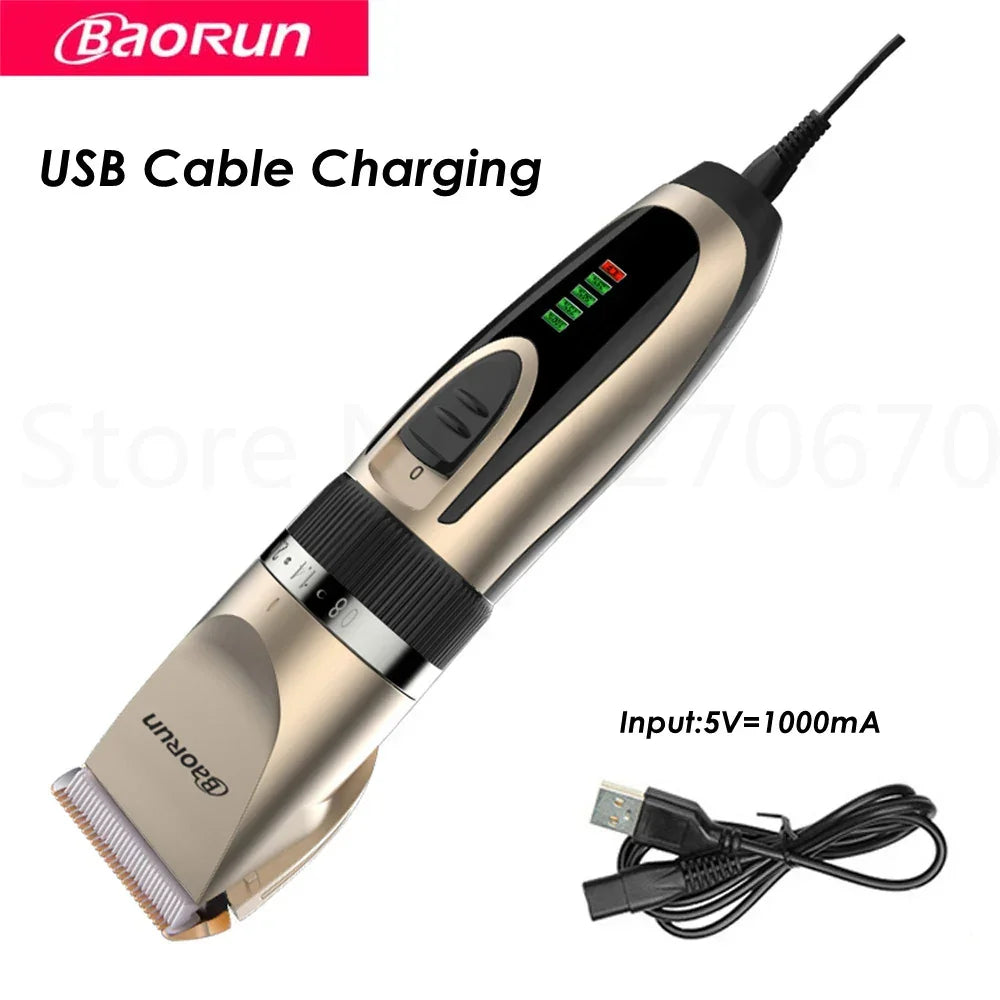 BaoRun Dog Clippers Dogs Grooming Clipper Shaver USB Rechargeable Professional - Empire P.E