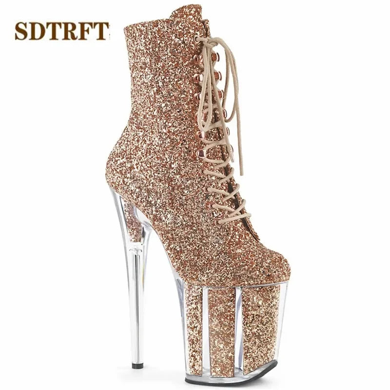 Pole Dancing Ankle boots 20cm Thin Heels - Empire P.E