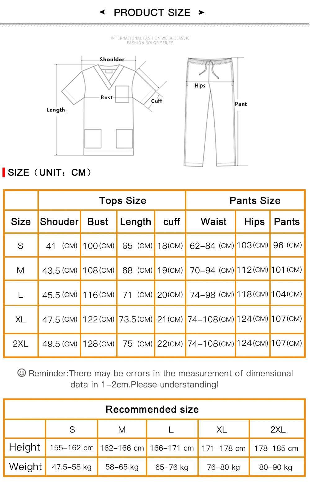 Niaahinn Health Services Scrubs Set Uniforms V-Neck Beauty Salon Work Uniform Women Sets Pet Grooming Institution Scrubs Coat - Empire P.E