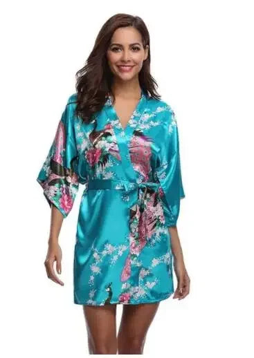 Satin Silk Bridesmaid Robe - Empire P.E