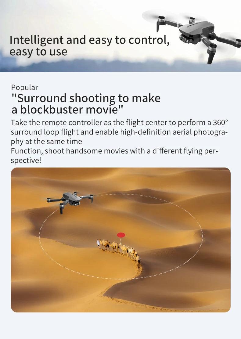 F4 Drone GPS 4K HD Mechanical Gimbal Camera System Supports TF Card Drones RC Quadcopter Stabilier Distance 2km Flight 25 Min - Empire P.E