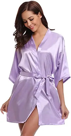 Women Silk Bridesmaid Robes - Empire P.E