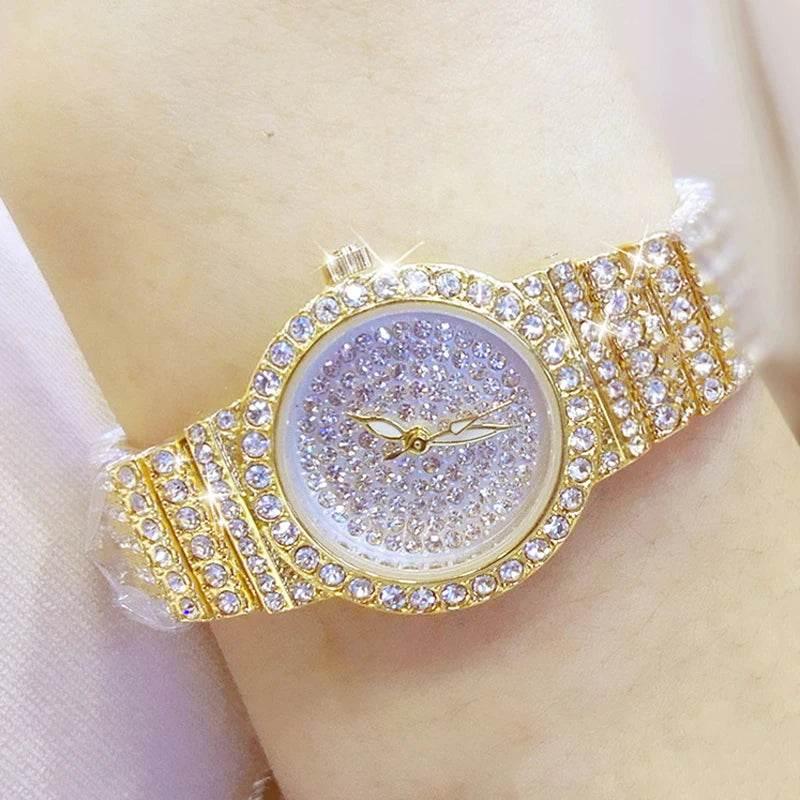 BS Women Watch Famous Luxury Brands Diamond Ladies Wrist Watches Female Small Wristwatch Rose Gold Watch Women Montre Femme 2025 - Empire P.E