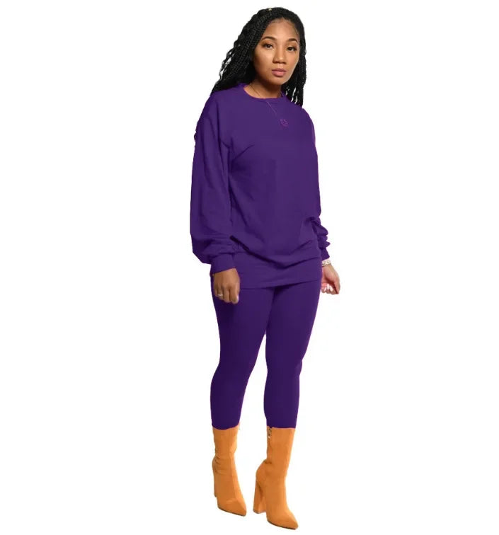 2 piece set stacked leggings clothes - Empire P.E