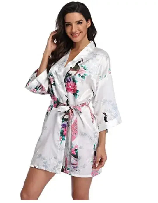 Satin Silk Bridesmaid Robe - Empire P.E