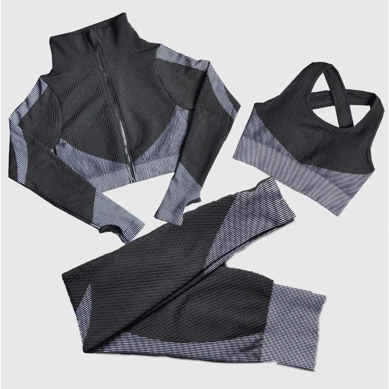 Women Seamless Yoga Sets 2Pcs/3Pcs