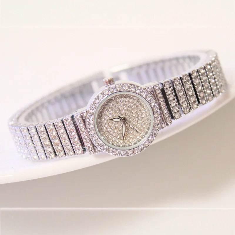BS Women Watch Famous Luxury Brands Diamond Ladies Wrist Watches Female Small Wristwatch Rose Gold Watch Women Montre Femme 2025 - Empire P.E