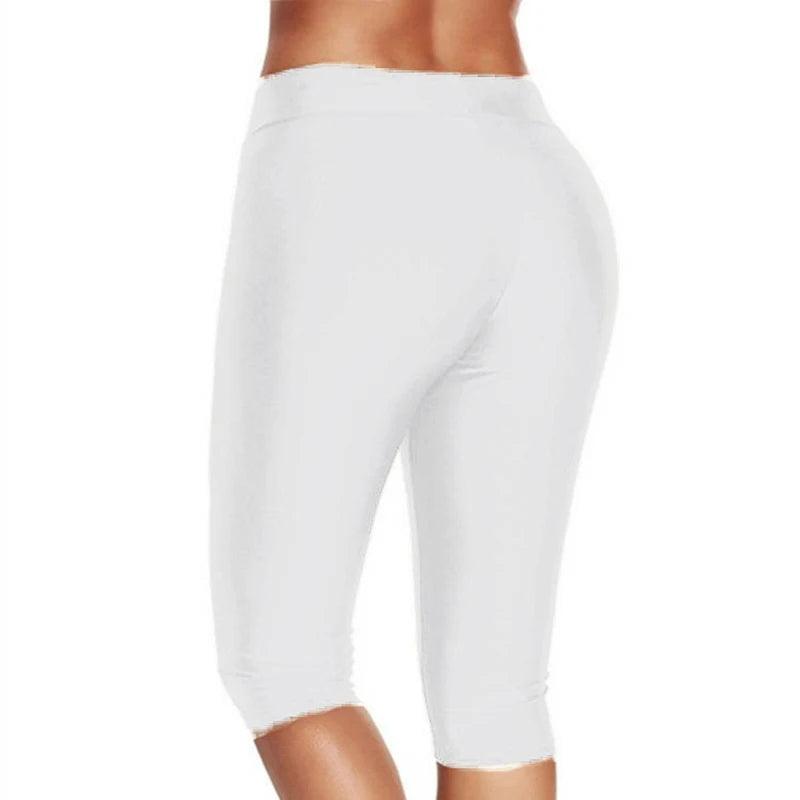 High Waist Push Up Fitness Leggings Crop Wide Waistband Cycling Short Leggings Workout Jogging For Women Training Leggings - Empire P.E