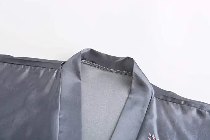 Silk Satin Bathrobe - Empire P.E