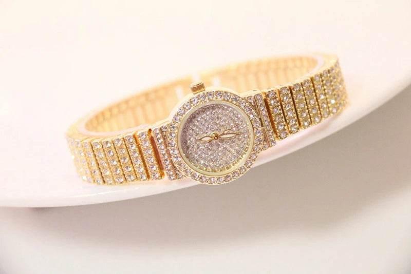 BS Women Watch Famous Luxury Brands Diamond Ladies Wrist Watches Female Small Wristwatch Rose Gold Watch Women Montre Femme 2025 - Empire P.E