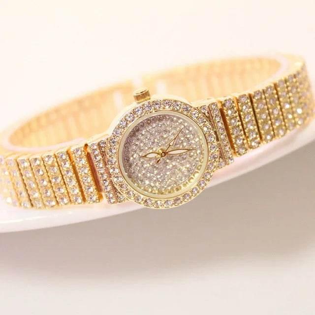 BS Women Watch Famous Luxury Brands Diamond Ladies Wrist Watches Female Small Wristwatch Rose Gold Watch Women Montre Femme 2025 - Empire P.E