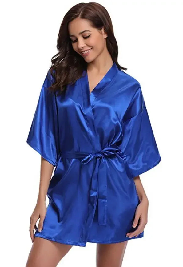Women Silk Satin Bridesmaid Robes - Empire P.E